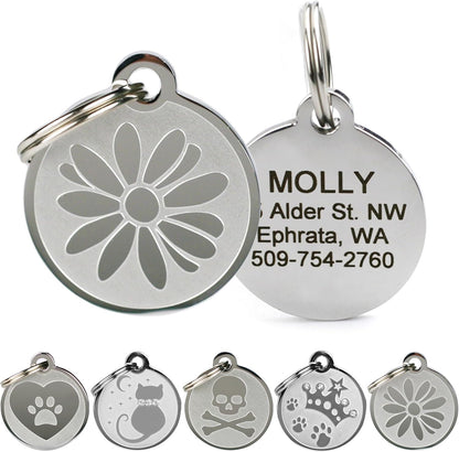 USA imported high quality stainless steel identification tag for domestic cats