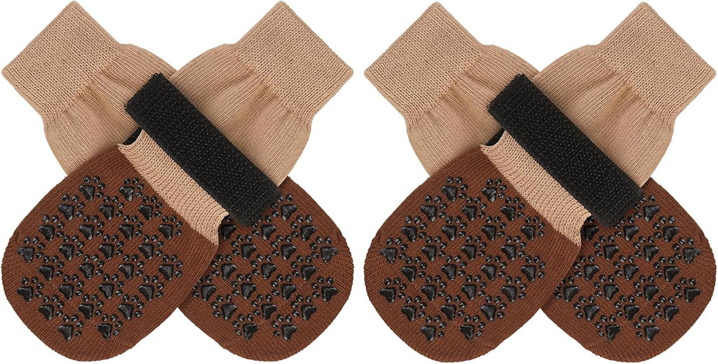 SCENEREAL Dog Socks to Prevent Licking Paws for Hot/Cold Pavement Anti Slip, Dog Shoes for Hardwood Floors, Dog Boots & Paw Protectors with Grippers for Small Medium Large Senior Dogs - Image 12