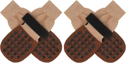 SCENEREAL Dog Socks to Prevent Licking Paws for Hot/Cold Pavement Anti Slip, Dog Shoes for Hardwood Floors, Dog Boots & Paw Protectors with Grippers for Small Medium Large Senior Dogs - Image 12