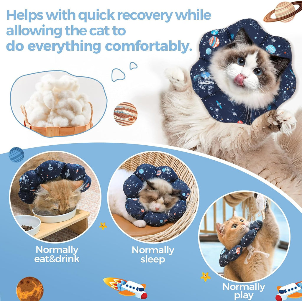 Soft lightweight protective Elizabethan collar for post surgery recovery