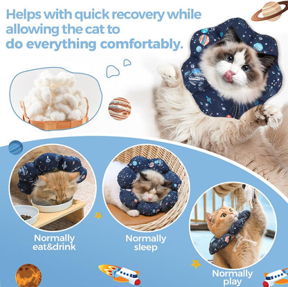 Soft lightweight protective Elizabethan collar for post surgery recovery