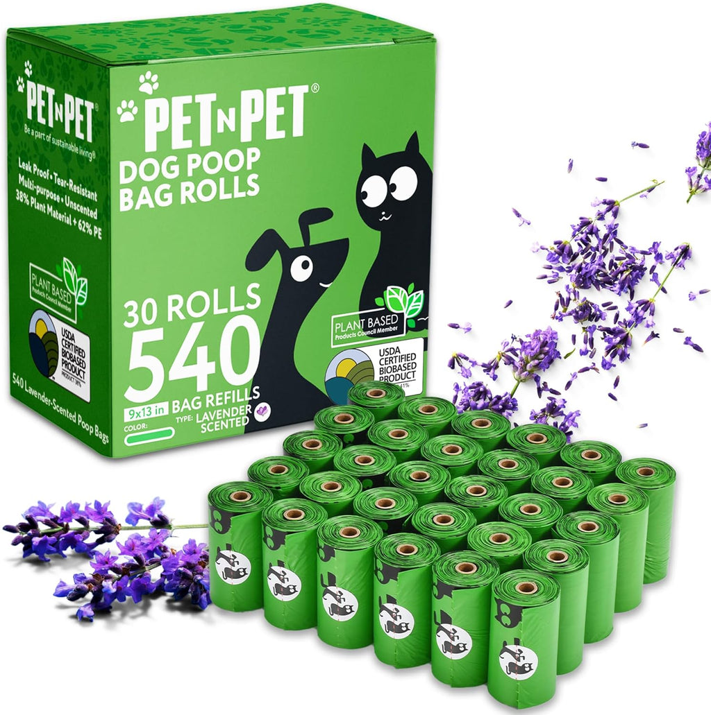Pet N Pet 1080 Counts Black Poop Bags for Dogs, 41% Plant Based & 59% PE Extra Thick Dog Poop Bags Rolls, 9" x 13", Unscented Pet Waste Bag - Image 13