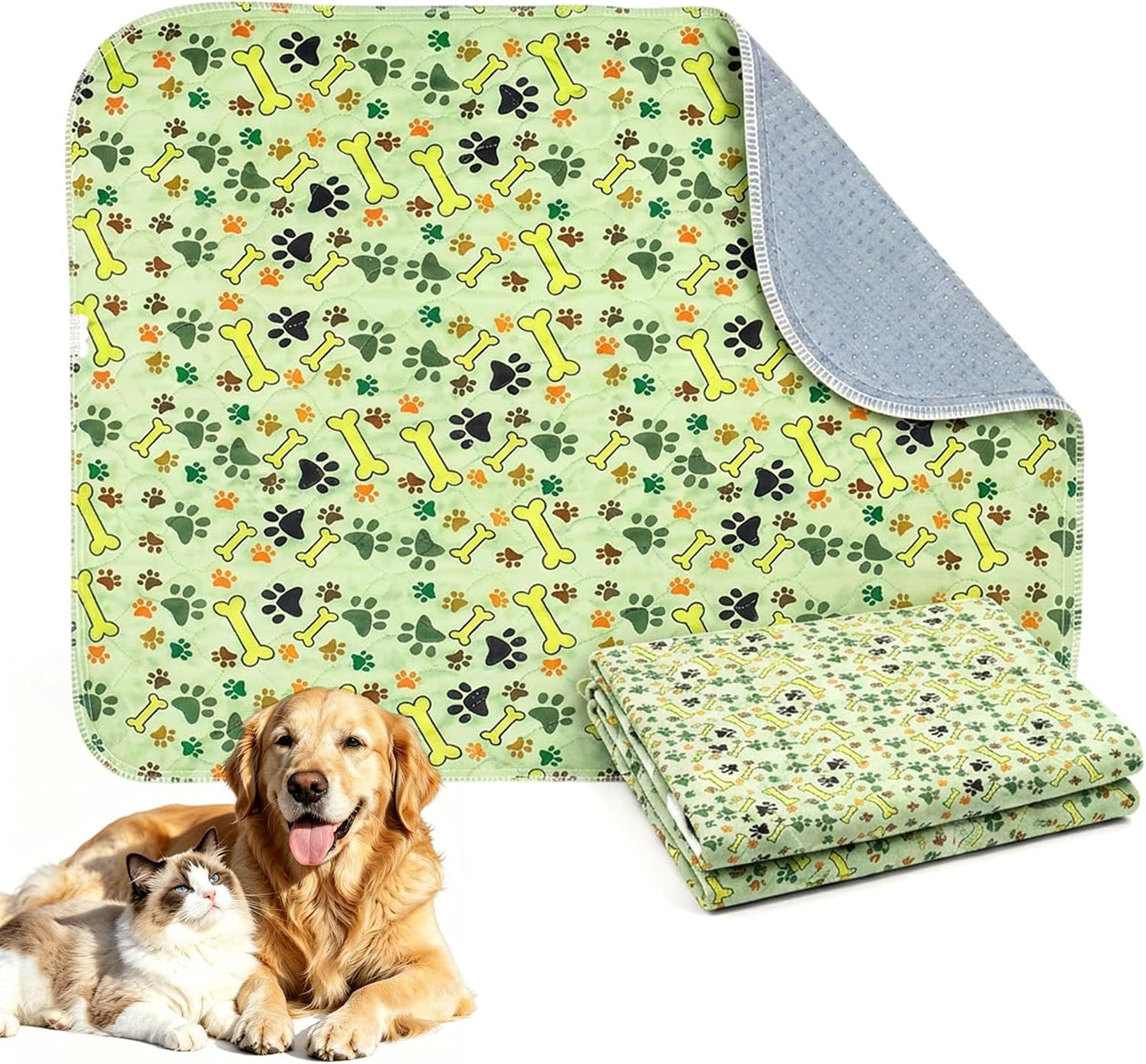Puppy Pee Pads with Pheromones,Forever Pad,Washable Pee Pads for Dogs,Reusable Dog Pee Pads,Waterproof and Leak-Proof,Non-Slip Base Training Pad Suitable for Home(Gray,M:31.5*27.6in) - Image 10