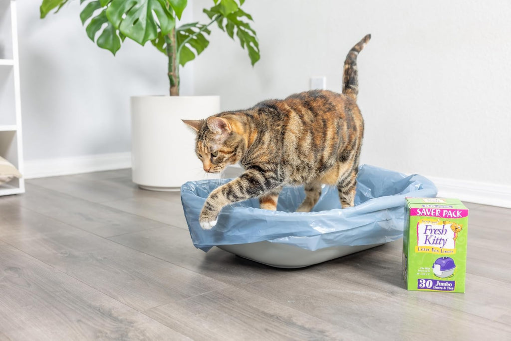 Fresh Kitty scratch guard litter liners thirty count pack