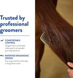 Wahl horse brush being held by groomer
