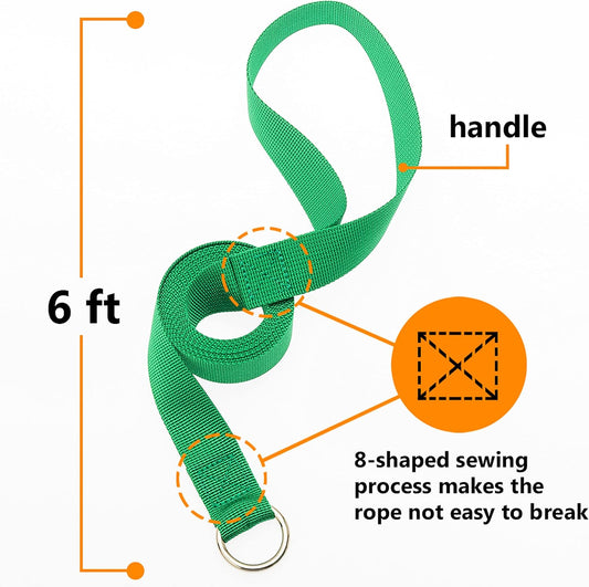 Multi colored six feet nylon pet training leads with metal rings