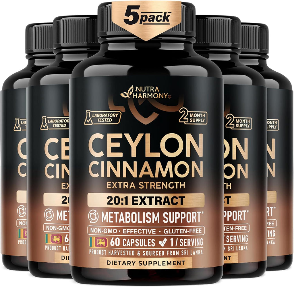 Ceylon Cinnamon Capsules - Energy Heart & Metabolism Support - 60 Capsules - Image 11
