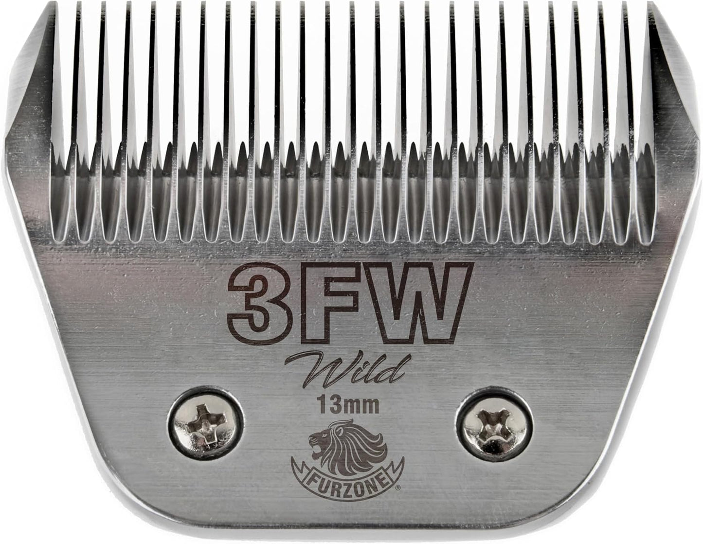 Furzone 30W wide pet grooming clipper blade showing back hinge attachment