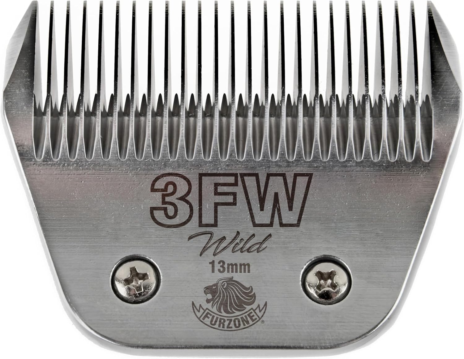 Furzone 30W wide pet grooming clipper blade showing back hinge attachment