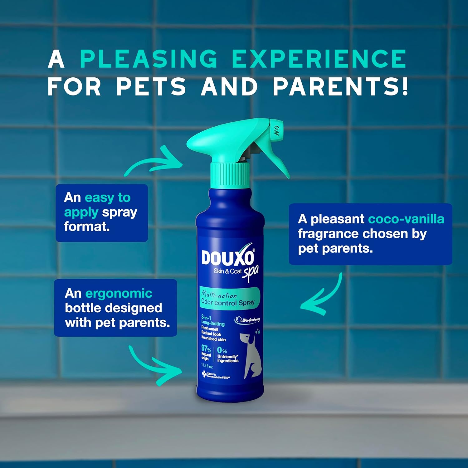 Authentic USA imported Douxo Spa grooming product for dogs