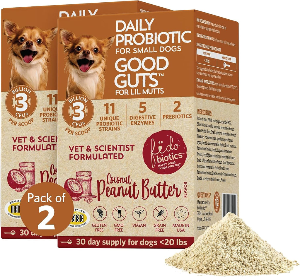 Fidobiotics Good Guts Probiotics for Dogs - Dog Probiotic Powder for Digestive Health, Gas Relief & Firmer Stools, 6B CFUs, Enzymes & Prebiotics, Medium Dogs, Puppies & Adults - Image 10