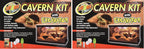 Zoo Med Excavator Clay cavern building kit components and twelve pound substrate bag