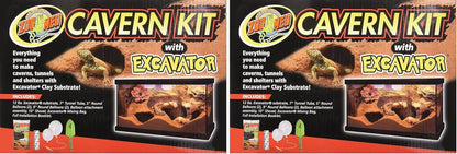 Zoo Med reptile burrowing kit accessories including shovel balloons and tunnel tube