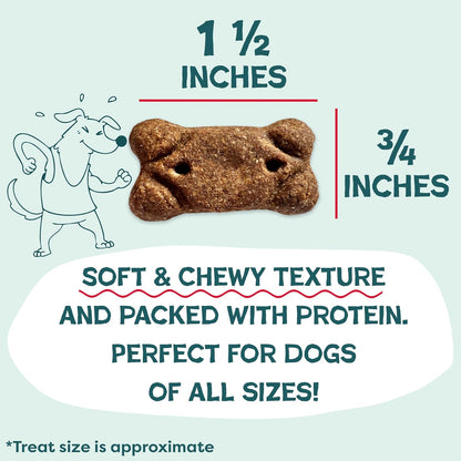 Upcycled sweet potato digestive health pet treats bag detail