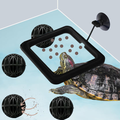 Homedy Crafts turtle feeding ring front view floating food holder in aquarium