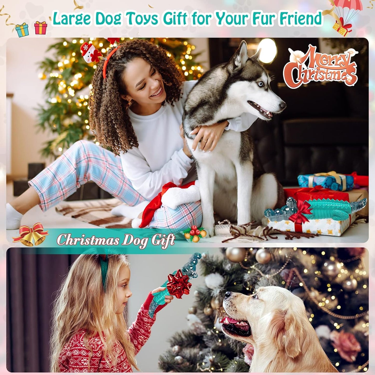 Dog playing with milk scented Jeefome chew toy