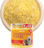 Just Try 4.23 OZ Cat & Dog Food Toppers with Chicken Liver Freeze Dried Egg Yolk for Picky Eaters Iron Support Grain Free High Protein Meal Toppers - Image 11