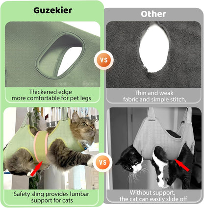 Guzekier pet nail clipper with safety stop guard and matching nail file included in the grooming set.
