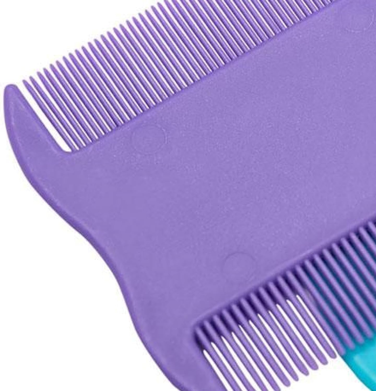 BPA free plastic Paw Brothers flea comb for small dogs and puppies showing both sides of the tool.