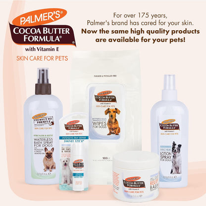 Back label instructions on Palmer's for pets refreshing wipes