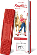 StripHair Gentle Groomer red original tool front view