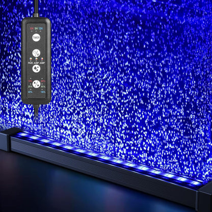 fishkeeper Submersible Fish Tank Light with Air Bubble Hole Color & Brightness & Timers Adjustable IP68 Waterproof Aquarium Bubble Light for Fish Tank Accessories Bubbler Wall (9W, Pump Not Included) - Image 10