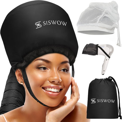 SISWOW net plopping cap for curly hair drying front view showcase