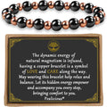 PEALICIOUS Pure Copper Magnetic Bracelet front view for arthritis support