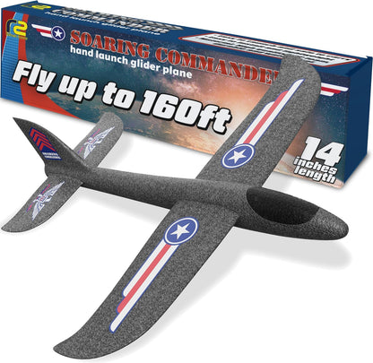 Refresh Sports Soaring Commander foam glider plane front view