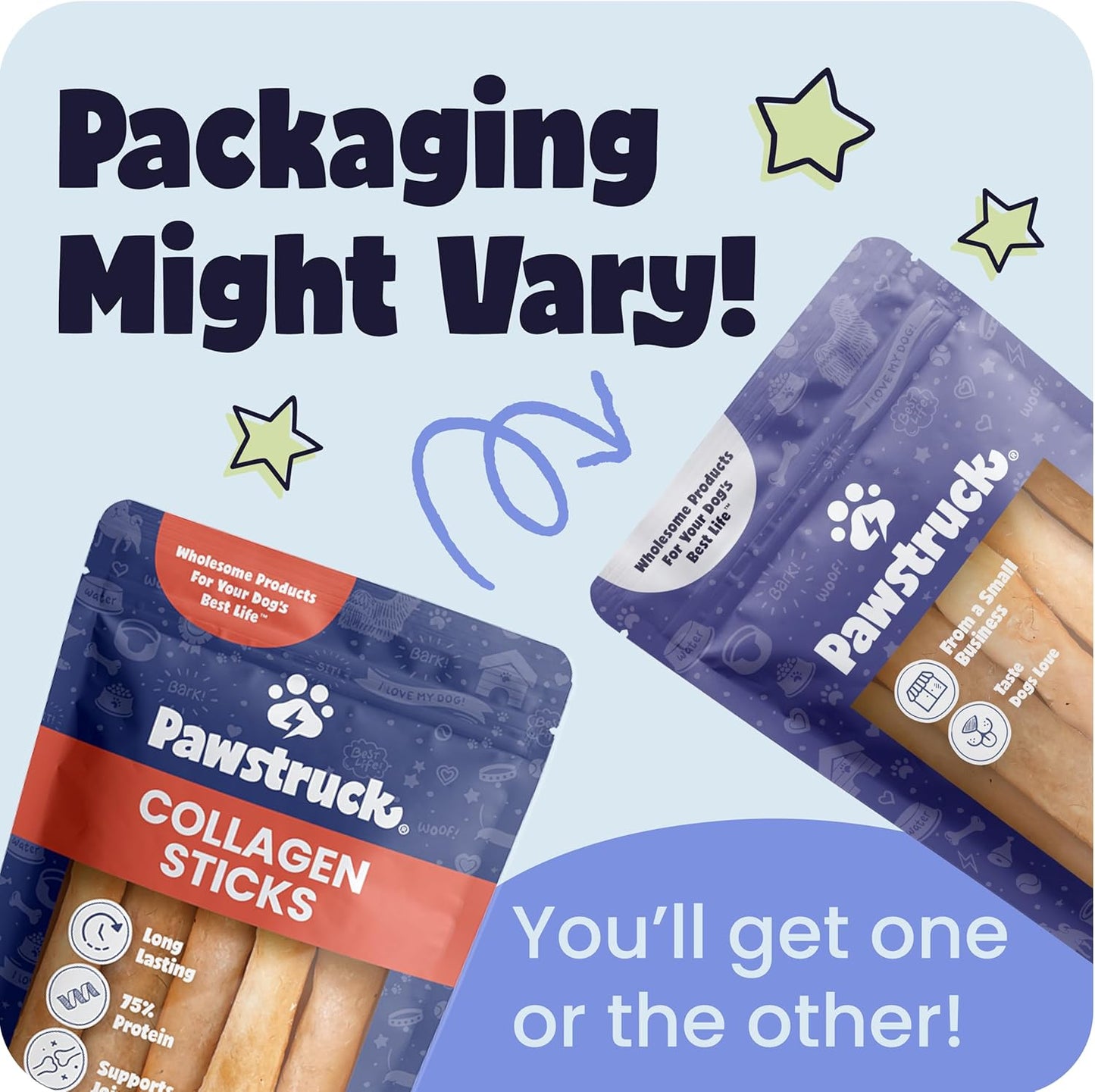 Pawstruck Natural Large 12" Beef Collagen Sticks for Dogs - Long-Lasting Rawhide Alternative, High Protein Treats with Chondroitin & Glucosamine - 5 Pack - Image 10