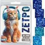 zetpo 100 pcs Cat Nail Caps | Cat Claw Covers | with Adhesives and Applicators (M, Purple, Violet, Blue, Sky Blue, Turquoise) - Image 10