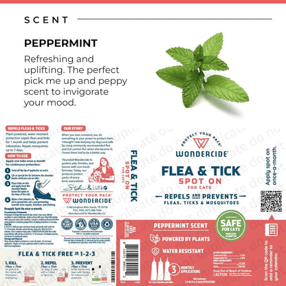 Water-resistant flea and tick spot on treatment by Wondercide for family safe pest control.