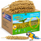 Spray Millet for Birds 5LB - All Natural Sun-Dried Healthy Treat, Millet Spray for Parakeets, Parrots, Lovebirds, Cockatiels Food, 100% Non-GMO High Protein Fresh Bird Seed - Image 9