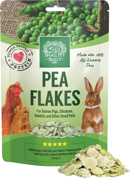Small Pet Select Pea Flakes front view premium packaging