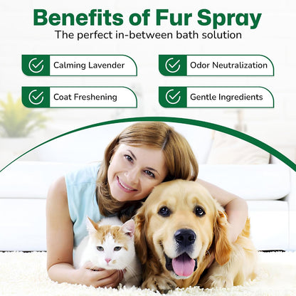 Pawsher pet cologne and deodorizing spray bottle for cats and dogs