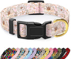Reflective Dog Collar for Medium Dogs, Cute Leopard Style Adjustable Heavy-Duty Nylon Puppy Collar for Boy and Girl Female, Soft Pet Accessories with Quick Release Buckle, Neon - Image 14