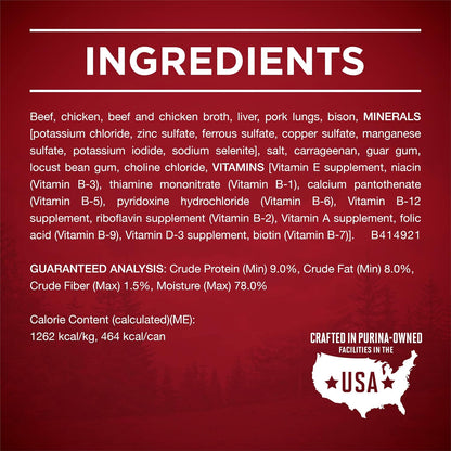 Purina ONE premium high protein wet food for adult dogs of all sizes