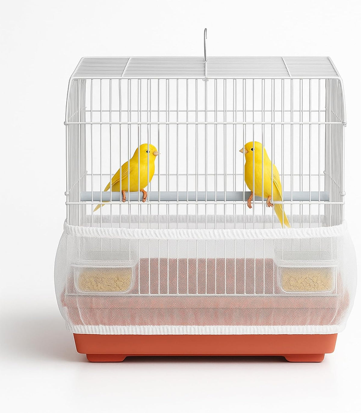 Universal Bird Cage Seed Catcher Universal Mesh Skirt Cover Stretchy Small Animal Cages Cover Pet Removable Durable Protector (Seed Catcher) - Image 10