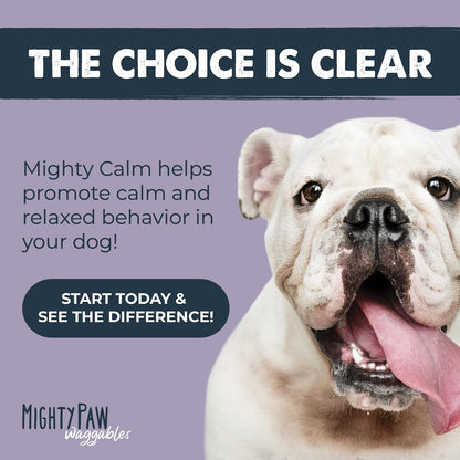 Mighty Paw Calming Chews for Dogs with Melatonin - Vet Formulated Dog Sleep Aid - Puppy & Large Pet Treats - Waggables Calm -Composure Calming Chews for Stress & Relaxation, 120 Count (Made in USA) - Image 9
