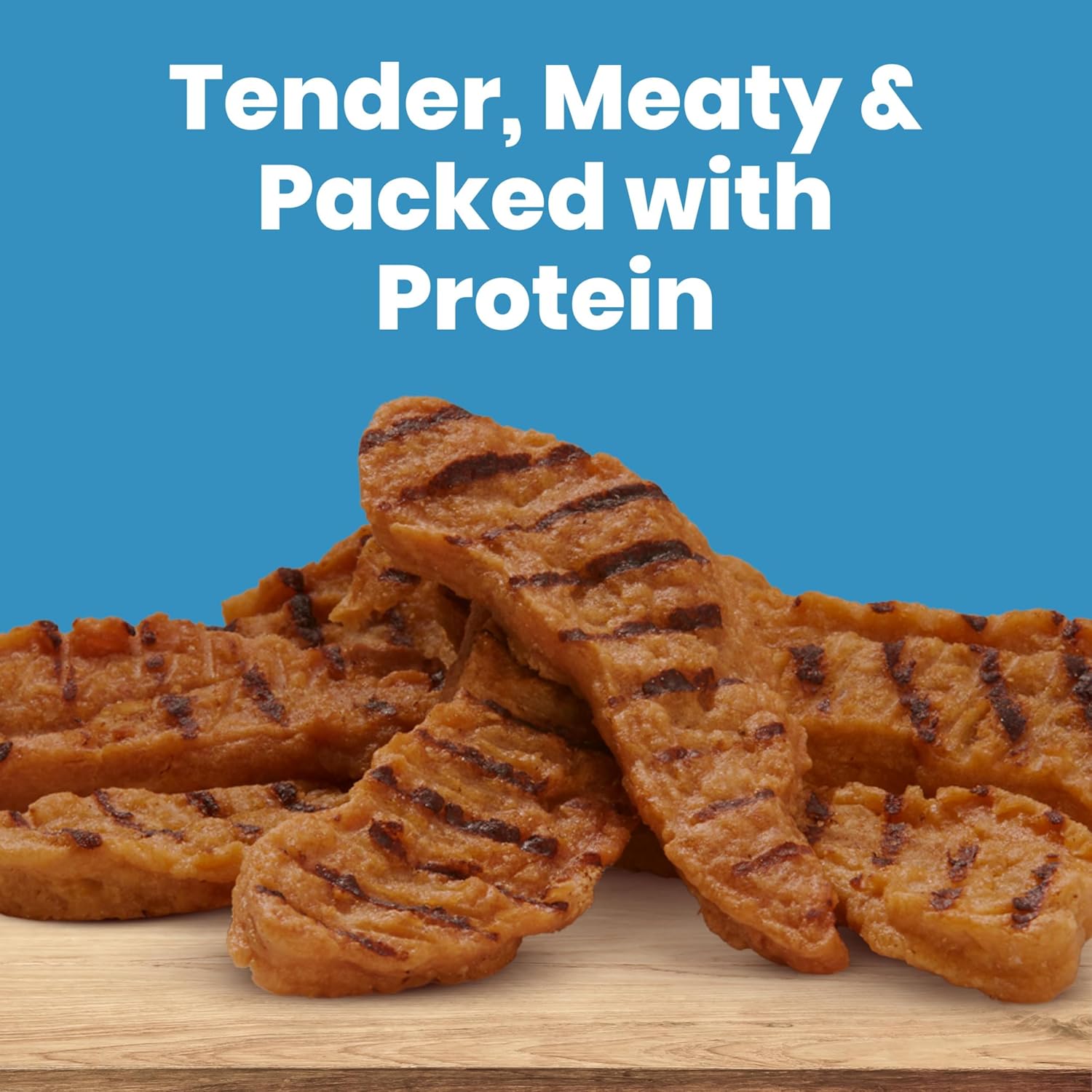 Natural oven dried chicken dog treats texture close up