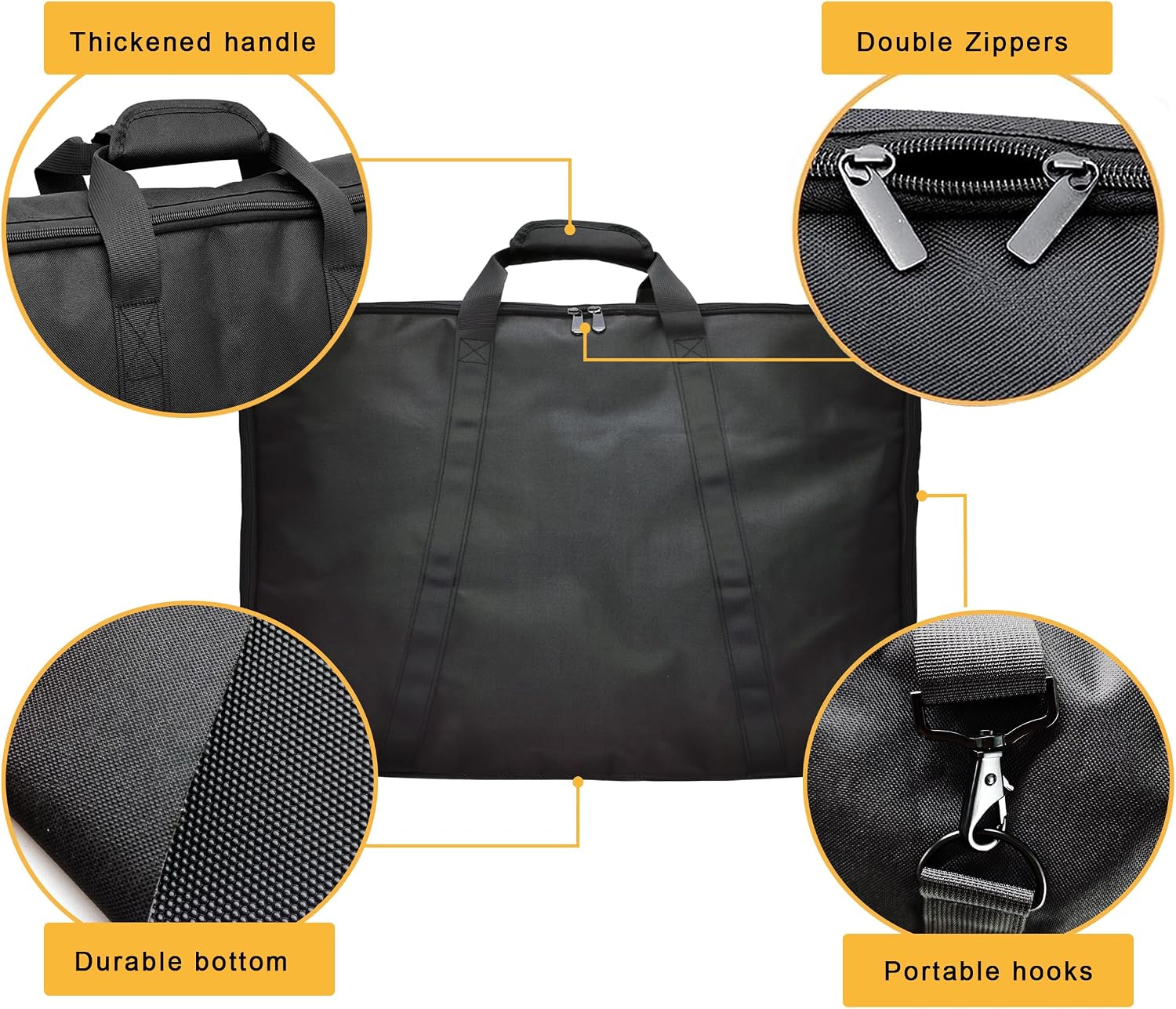 YUFYIG heavy duty oxford fabric dog playpen bag with adjustable shoulder strap