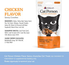 Cat Person by Weruva chicken treats displaying the premium resealable packaging design