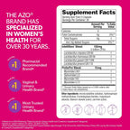 AZO daily dietary supplement bottle label details