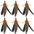 CATENEED feather and worm teaser refills for indoor cats on a white background.