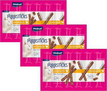 Vitakraft PurrSticks Meaty Cat Sticks - Chicken - Segmented and Breakable Meatstick - Deliciously Tender, 6 Count (Pack of 1) - Image 11