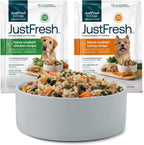 JustFoodForDogs JustFresh Wet Dog Food, Fresh Pet Meals and Toppers with No Preservatives, Resealable Package, Human Grade, Home-Cooked Beef & Chicken, 12 oz - 8 Pack - Image 15