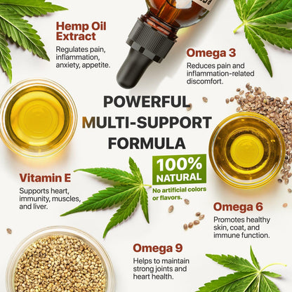 Charlie & Buddy premium pet hemp seed oil extract packaging displaying joint and mobility benefits