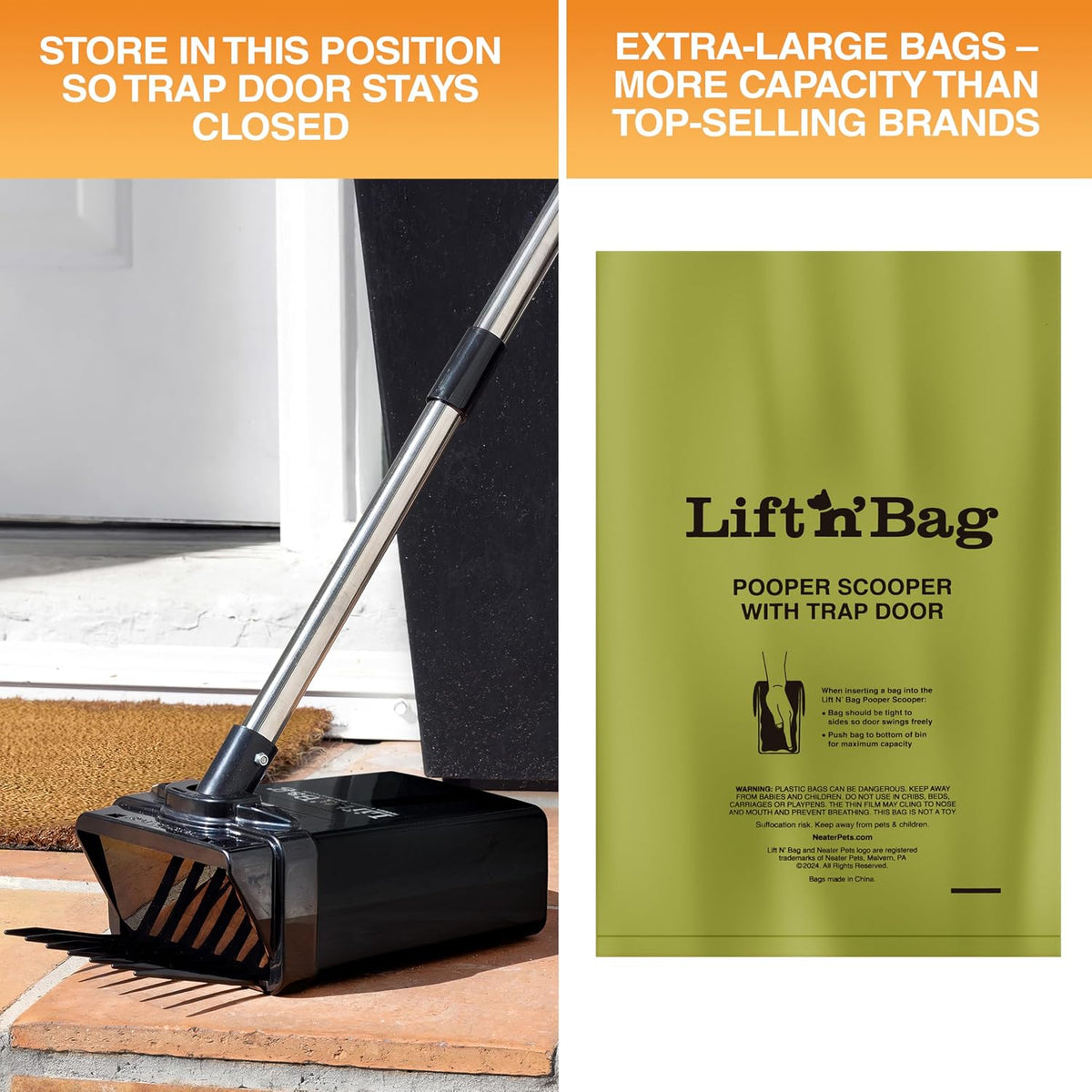 USA imported authentic Neater Pet Brands dog waste management system unboxed on a clean surface.