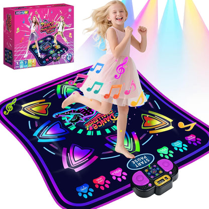 MOMUSE kids electronic dance mat front view with LED display