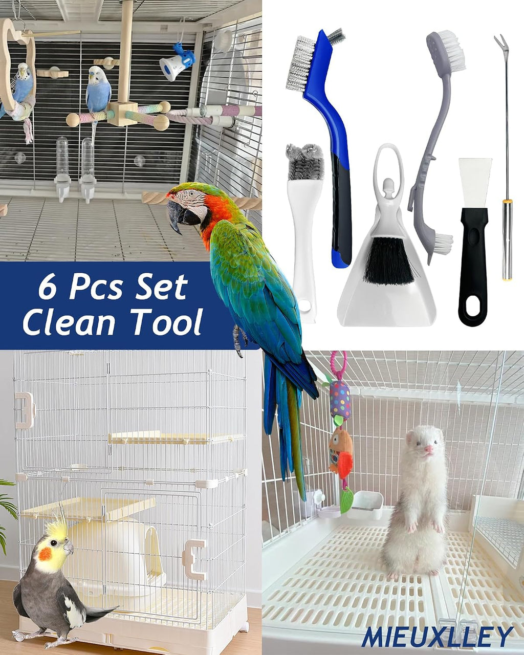 Multipurpose household crevice cleaning brush set being used on window tracks.